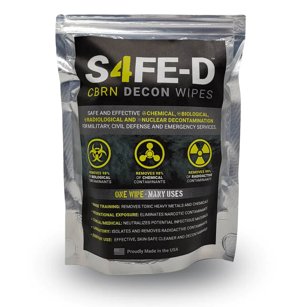 S4FE-D CBRN Decontaminant Wipes -50ct