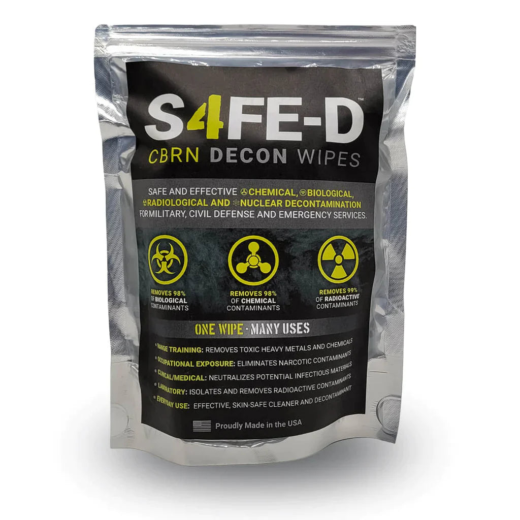 S4FE-D CBRN Decontaminant Wipes -50ct -
