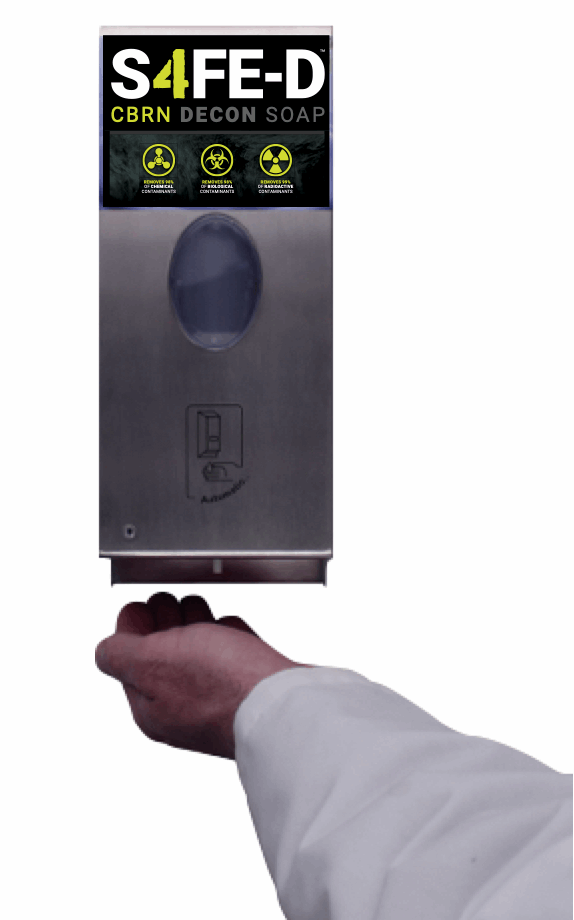 S4FE-D™ Decon Soap Toucheless Wall Dispenser-
